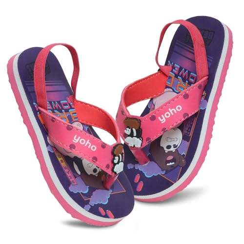 Image of YOHO Slippers for Toddlers | Comfortable and Lightweight Kids FlipFlop|WB Cartoon & Comic Characters: Batman, Superman, PPG, Tom & Jerry, Scooby Do and We Bare Bears Footwear for Girls & Boys