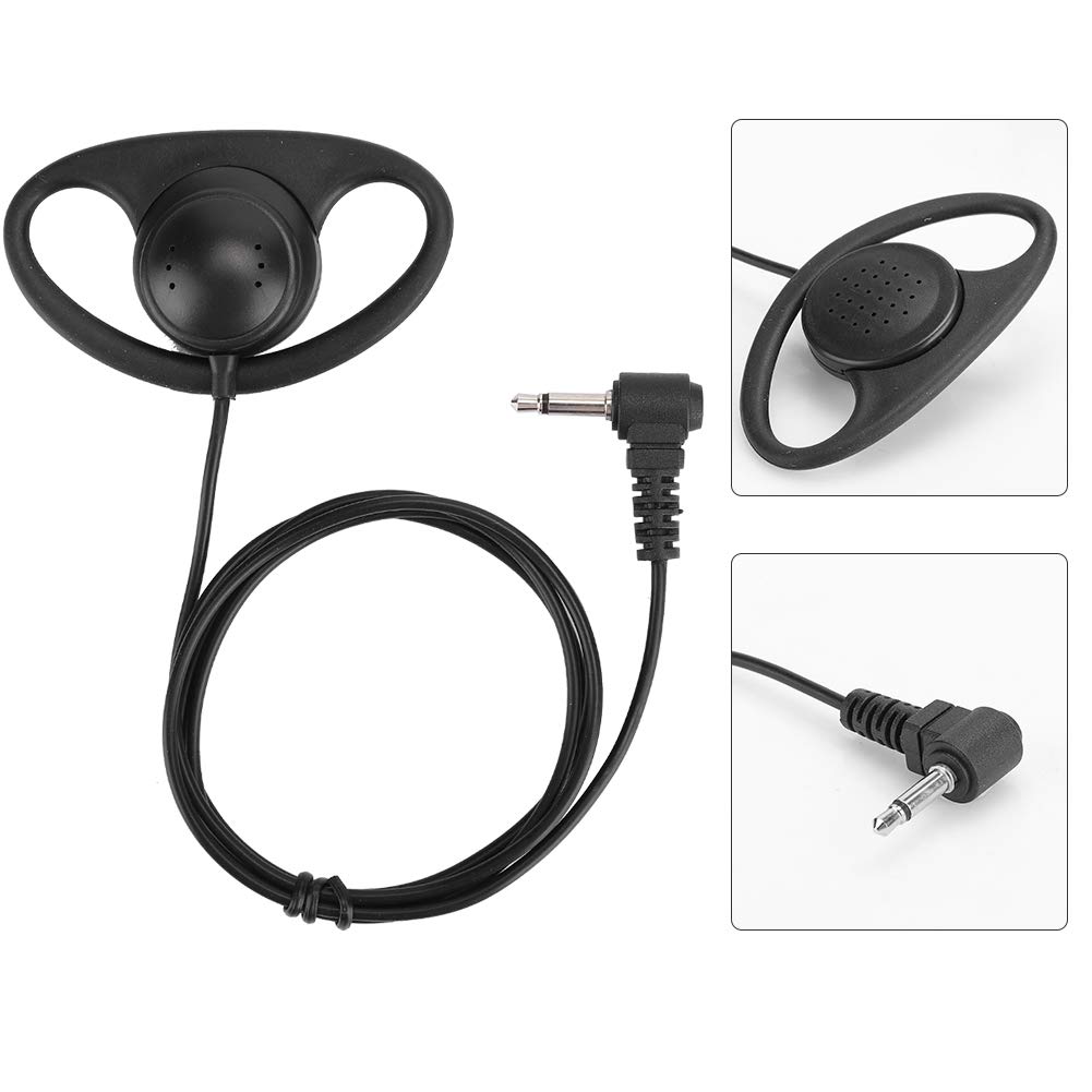 Hanging Headset, 2 Pieces of Wired Headphones Earphones with Overear Without PTT or Microphone, Headphone Headset for Military Use, Night Clubs, Bars
