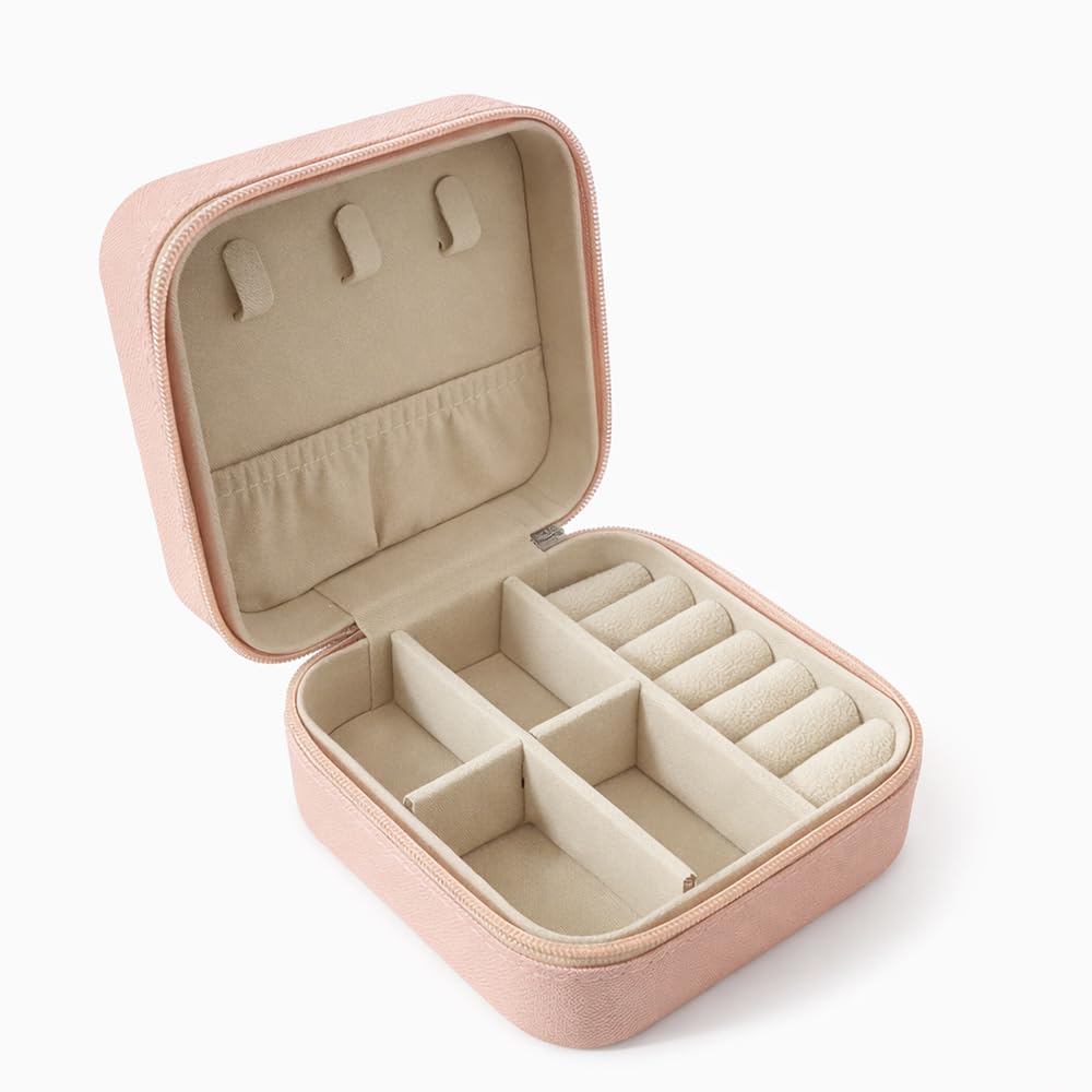 Jewelry Box for Women Girls Small Travel Jewelry Organizer Mini Portable Jewelry Storage Case as Small Gifts for