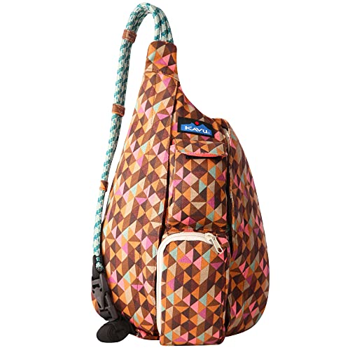 KAVU Little Feller Duffle Bag Convertible Backpack With Detachable Shoulder Straps-Jumble Dash