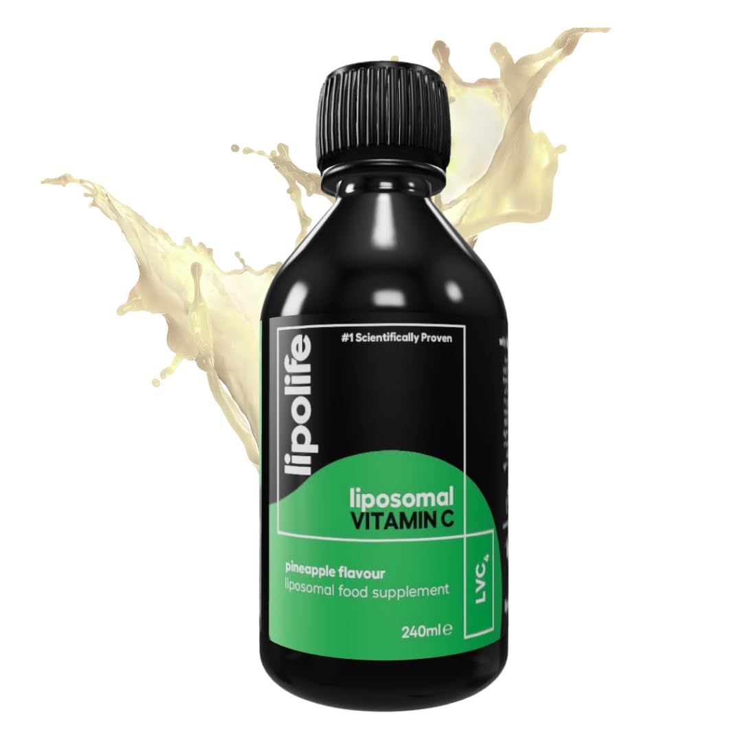 Liposomal Vitamin C - 500mg | High Strength Pineapple Flavour | 48 Servings | LVC4 | Higher Absorption, Scientifically Proven | Advanced Nutrient delivery | Made in UK by lipolife