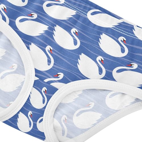 Girls' Underwear Blue Swan Cotton Stretch Comfort Toddler Panties4