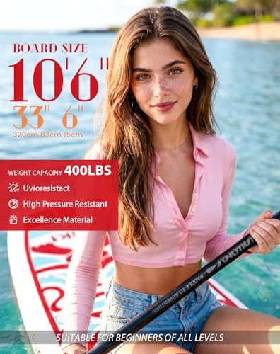 Image of FunWater Inflatable Ultra-Light Stand Up Paddle Board for All Skill Levels with Premium SUP Paddleboard Accessories,Non-Slip Comfort Deck for Youth & Adults
