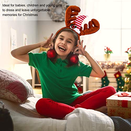 STOBOK 2 PeÃ§as de Chifres de Veado Tiara de Rena de Natal Tiara de Rena de Natal Orelhas de Tiara A