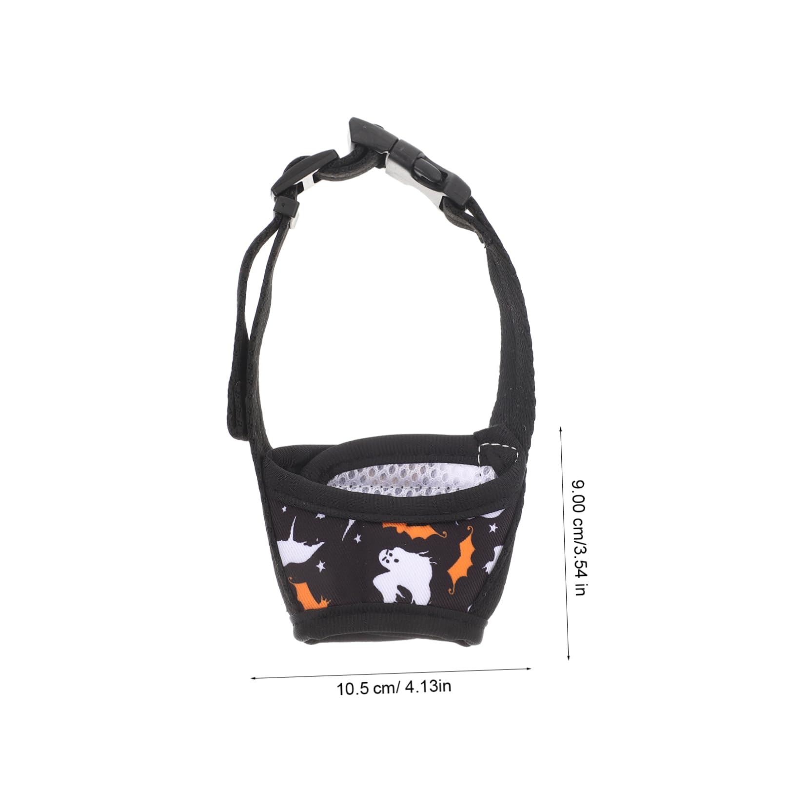 FRCOLOR 5pièces Muselière Réglable Nylon pour Chiens Bouche Respirante Et Confortable pour Extérieur Imprimé
