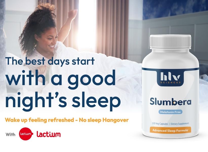 Natural Sleep Aid (60-Day Supply) Clinically Researched Ingredients: Lactium, Ecklonia Cava, KSM-66, Promotes Relaxation, Restful Sleep, & Waking Up Refreshed. Made in USA by HLV Sciences - Image 5