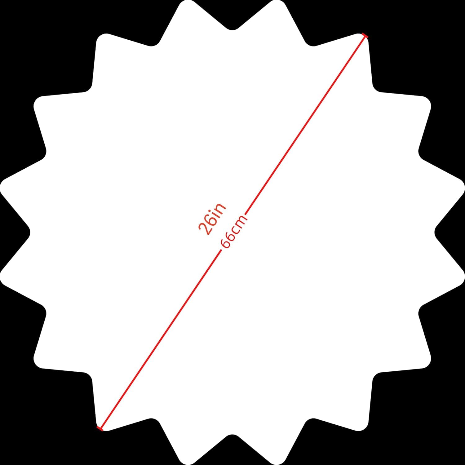 Flow Star – rotierendes Stofftuch, Schwarzlicht, Flowstar, Dapostar, UV-Dualdruck (R10-4)