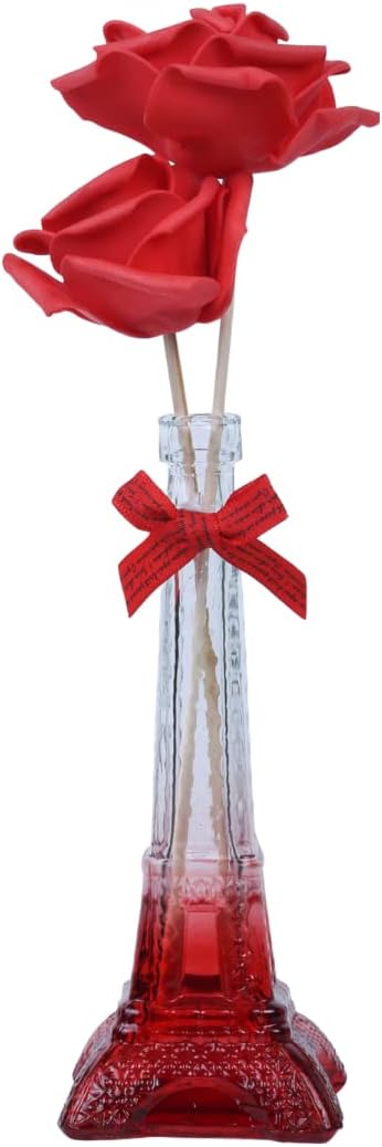 ZERO TOXIN Elegant Fragrance Flower Series Reed Stick Scent Diffuser Elegant Valentine Gift | Aromatherapy & Stress Relief (Rose)