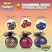 YoYa Toys Sparkly Mesh Balls - Fidget Stress Ball - Colorful Soft Squishy - Mental Stimulation, Clarity, Focus Tool - Fun Squishies - 3 Pack