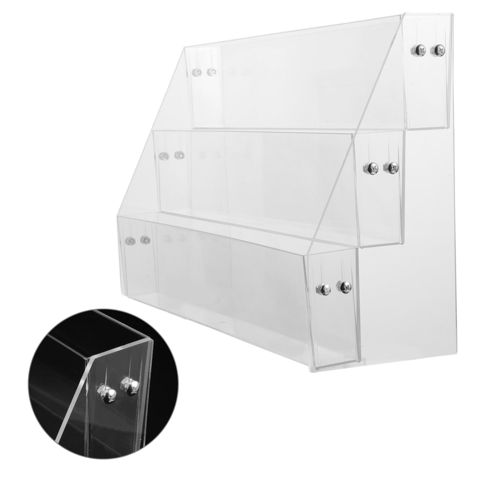 IMIKEYA Expositor de Pegatinas Transparente Soporte para Folletos Organizador de Pegatinas para Oficina y Hogar Expositor de Sobremesa