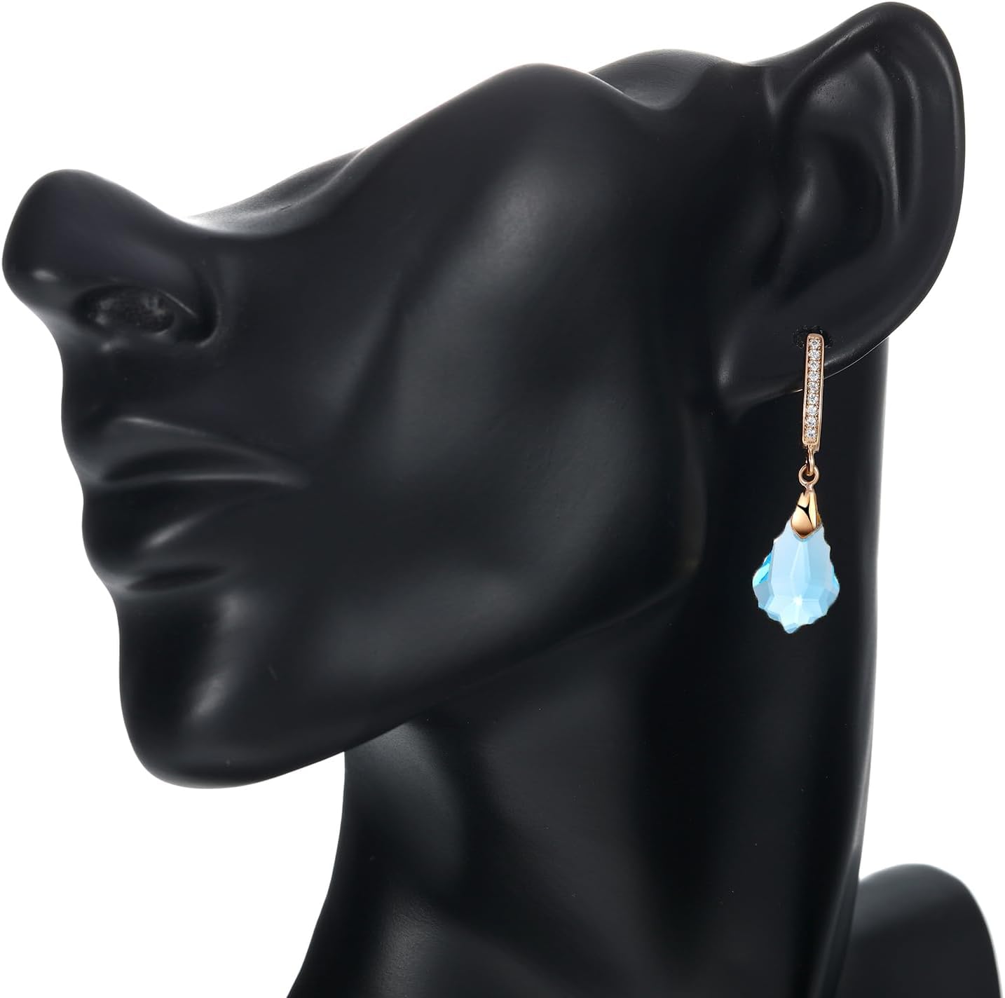 XUPING Dainty Dangle Earrings for Women Small Huggie 14k Gold Plated Hoop Cubic Zirconia Hypoallergenic Crystal Earring Jewelry - Image 6