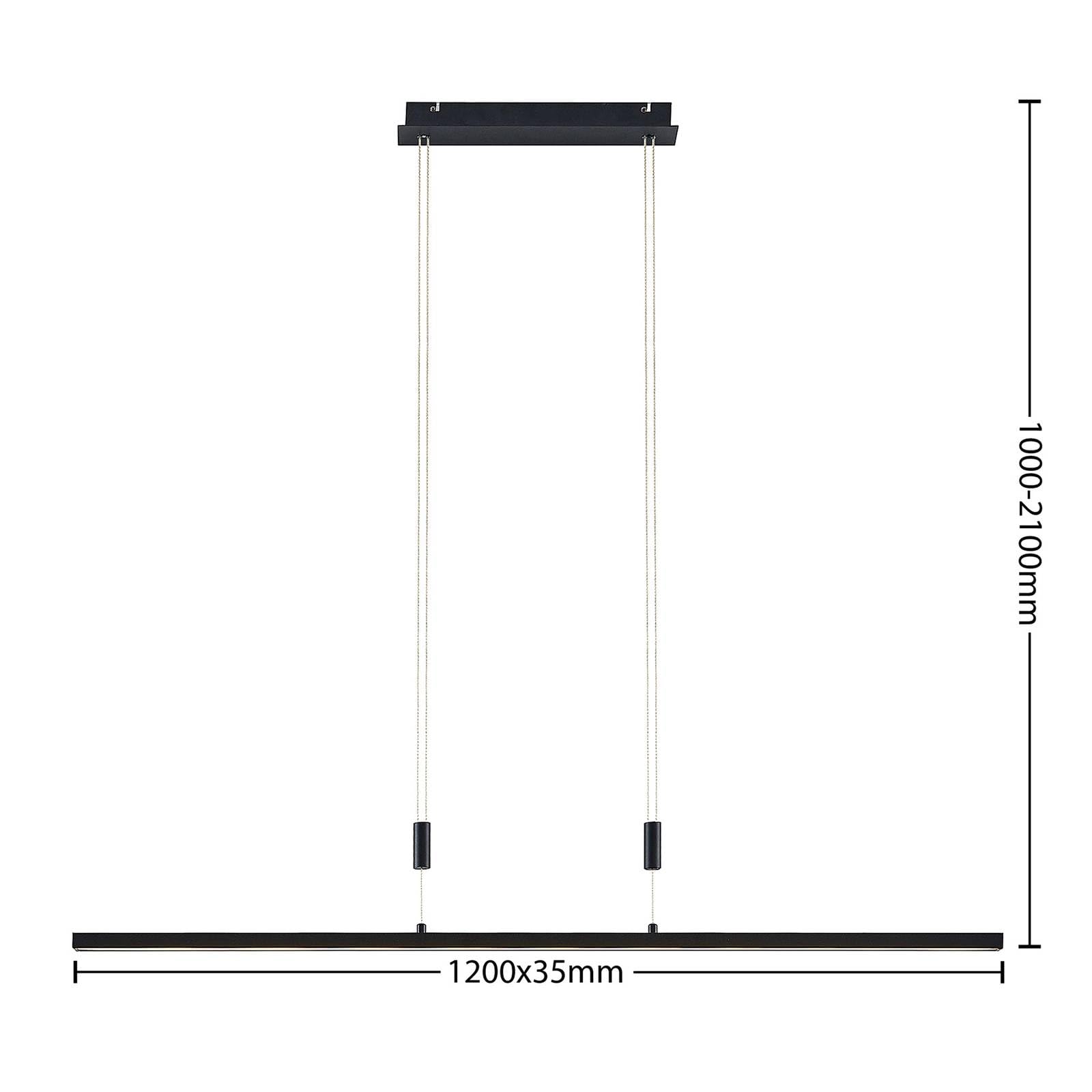 Lindby LED Esstisch Pendelleuchte höhenverstellbar, dimmbar Lichtfarbe einstellbar Hängelampe Wohnzimmerlampe Esszimmerlampe Bürolampe