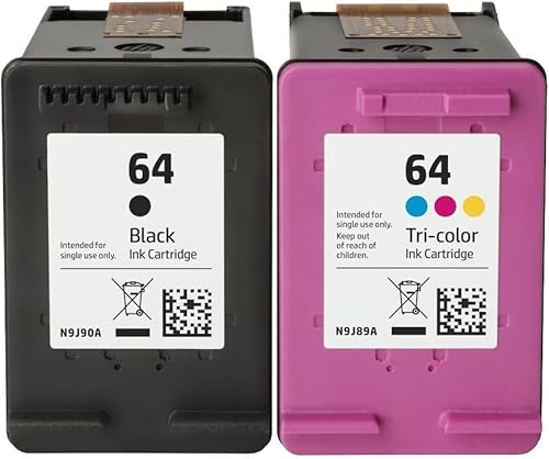 LEBOK para HP 64 N9J90A N9J89A 2 cartuchos de tinta Negro y tricolor