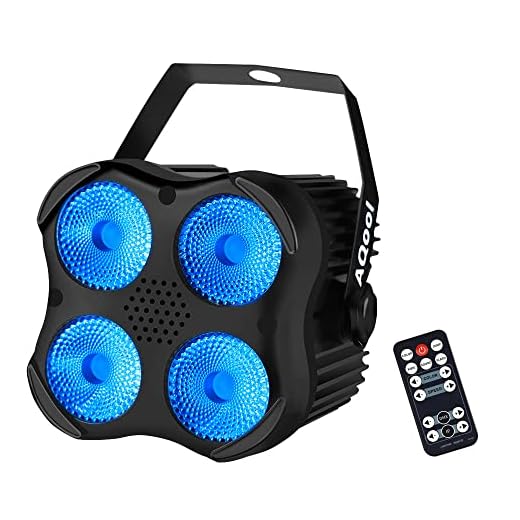 Stage Par Lights, AQOOL RGBW LED Par Can Light ,Super Bright DJ Wash Light with Remote & DMX Control ,Sound Activated Uplights for Event Wedding Birthday Church Christmas Party Dance Show