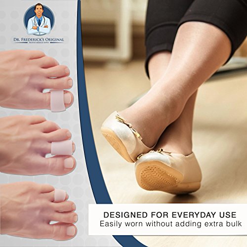 Dr Frederick’s Original Gel Toe Tubes 12 Piece Variety Pack - Small, Medium And Large Sizes - Toe Protectors & Separators For Calluses - Blisters - Corns #TOP4