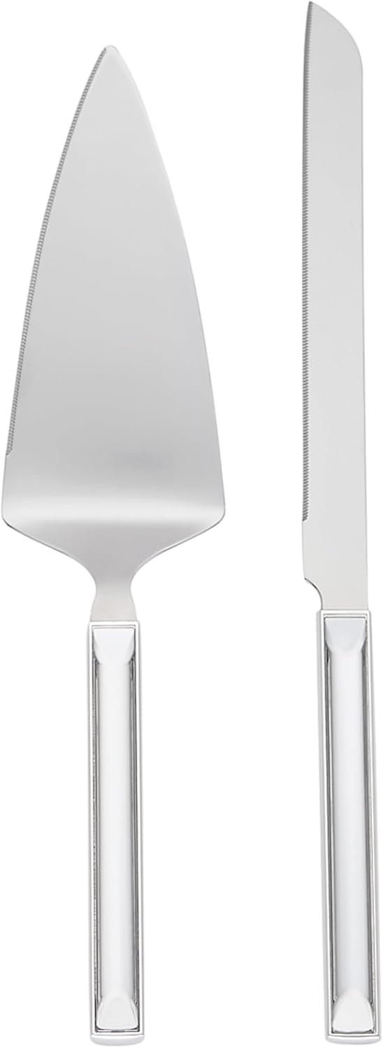 Kate Spade New York Key Court Dessert Server Set, 1.00 LB, Metallic