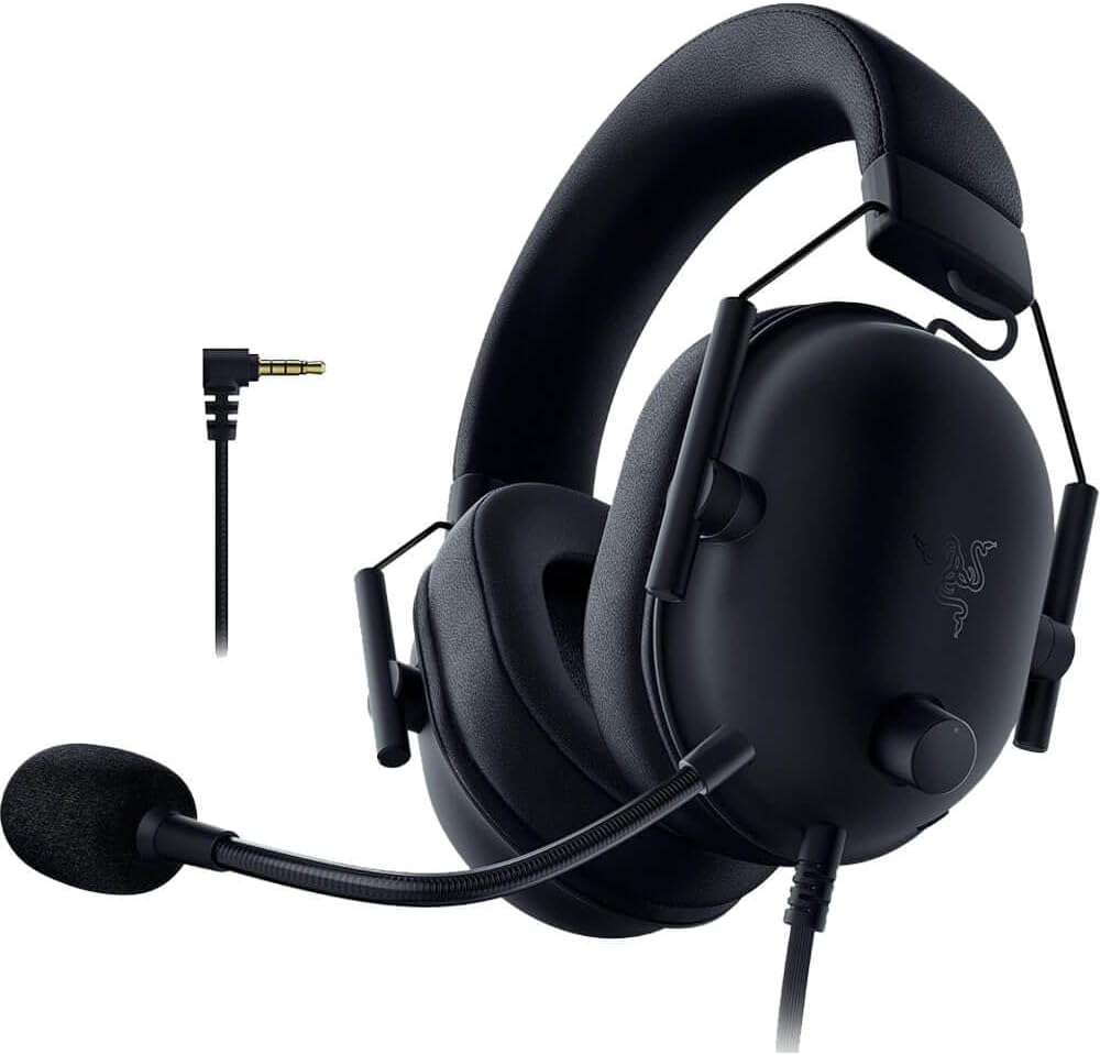 BlackShark V2 X Headphones for Xbox 50mm Driver Cardioid Microphone Lightweight Noise Isolating Ear Pads for Xbox Series X Series S PS5 PC 3.5mm Black