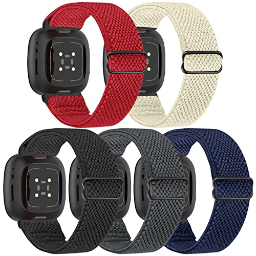 XFYELE Lkoh Fitbit Versa 4/Versa 3/Sense 2/SenseohɑΉ ߉\ȃiCLkX|[cpXgoh jp, iCB