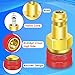 R1234yf to R134a Adapter, 1234yf to 134a Adapter Kit, R1234yf to R134a Conversion Adapters, High/Low Pressure Side R134a Adapter Convert to R1234yf, for Car Air-Conditioning R1234yf System Charging