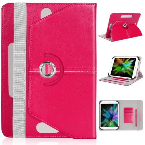 UrbanX 7'-8' Inch Universal Tablet Case Protective Cover Folio for Sony Xperia Z3 Tablet Compact 7 8 Inch 360 Degree Rotatable Kickstand Multiple Viewing Angles Credit Card Holder