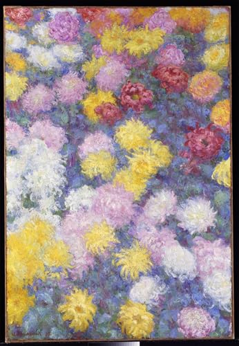 Tableau Monet abstrait pour une chambre moderne zen