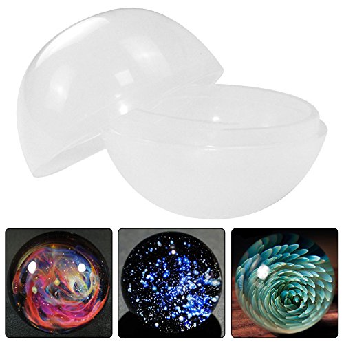 Funshowcase Ball Orb Sphere Paperweight Silicone Mold For Polymer Clay, Crafting, Resin Epoxy, Jewelry Making 2-Bundle #TOP4