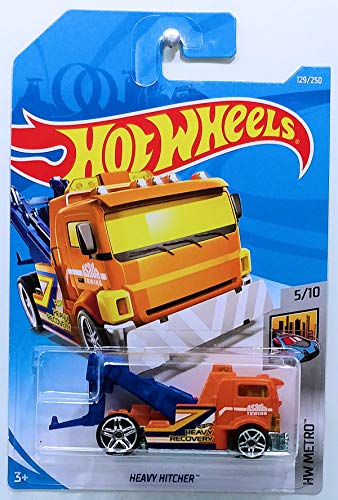 Hot Wheels Heavy Hitcher naranja y azul 2019 miniatura 1