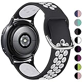 KIMILAR Pulseras Compatible con Samsung Galaxy Watch 42mm/Watch Active/Active 2 (40mm/44mm), Silicona Correa Compatible con Garmin Vivoactive 3/Forerunner 645/245, Vivomove/Vivomove HR Sport -S