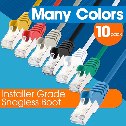 Cable de red Intellinet Slim Cat8 Ethernet 10 ft 10 pack miniatura 5