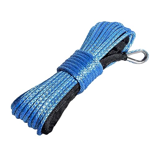 Cuerda de remolque roja de 15m y 6mm para cabrestante de coche 2