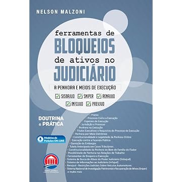 Capa do livro Ferramentas de Bloqueios de Ativos no Judiciário - A Penhora e Meios de Execução