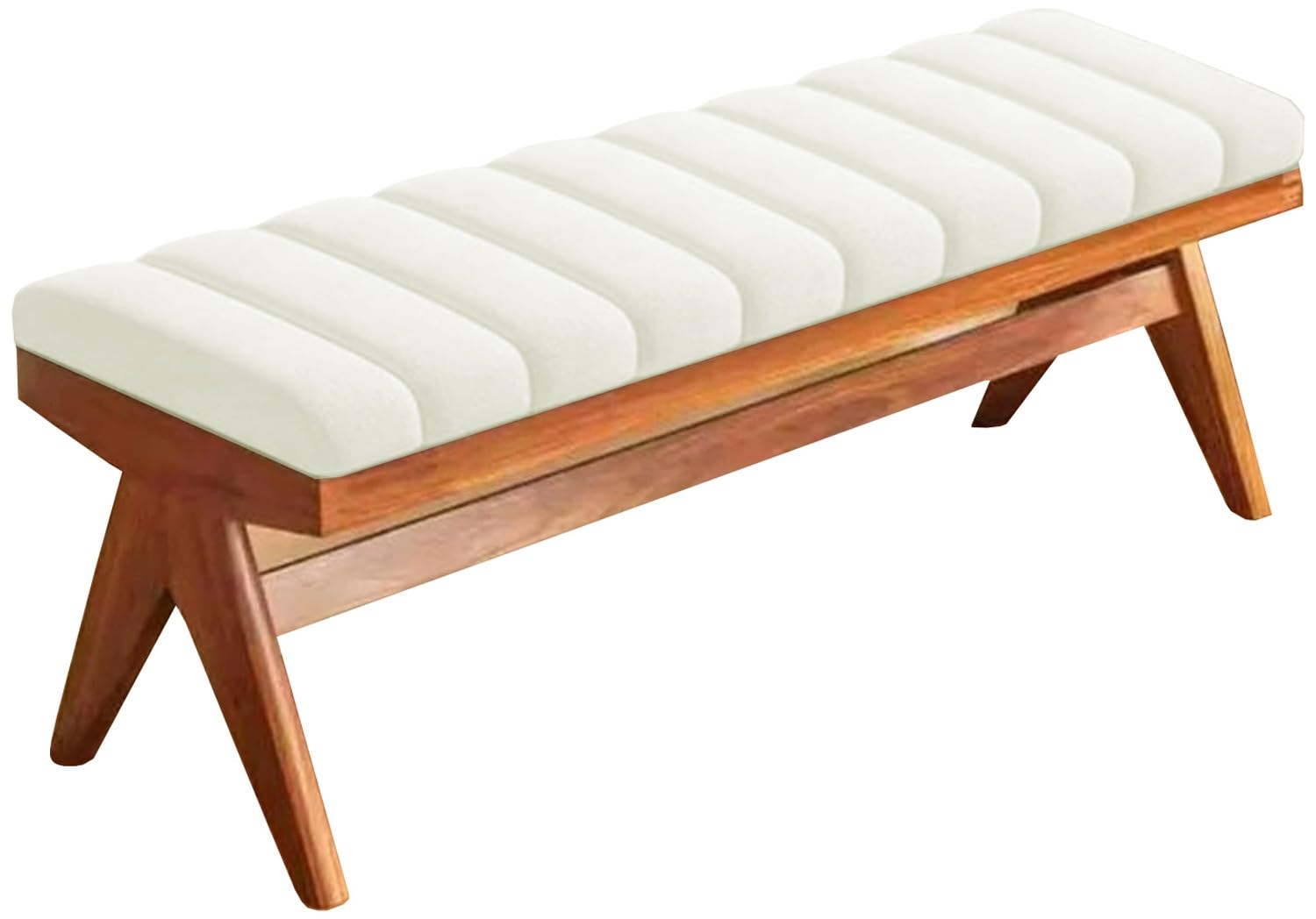 Cuscino per Panca da Esterno/Interno 80x40 100x40 110x50 140x40 150x50 120 x 40, Spessore 4CM panca Giardino Terrazza Sedie Cuscini, com Fodera Rimovibile e Fondo Antiscivolo(Beige,90x30cm x5cm Thick)