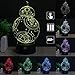 3D Lamp Fuwa Force Awaken Bb-8 Night Light 7 Color Change Best Gift Night Light LED Desk Table Lighting Home Decoration Toys Designed by HUI YUAN