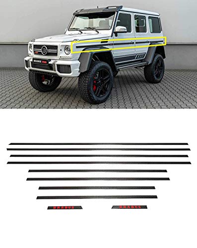 Mercedes Benz G Class W463 Red Color G Wagon Moulding Brabus Style Carbon Fiber Side Molding Inserts Set Moulding Trim Kit G500 G55 G63 G65 10 Pcs Buy Online