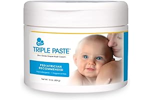 Triple AF Paste - 16oz Gentle & Effective Diaper Rash Cream for Babies