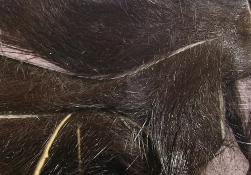 Hareline Fly Tying Magnum Rabbit Strips - Wide Rabbit Fur Strip Material for Streamers, Pike, Musky & Saltwater Flies