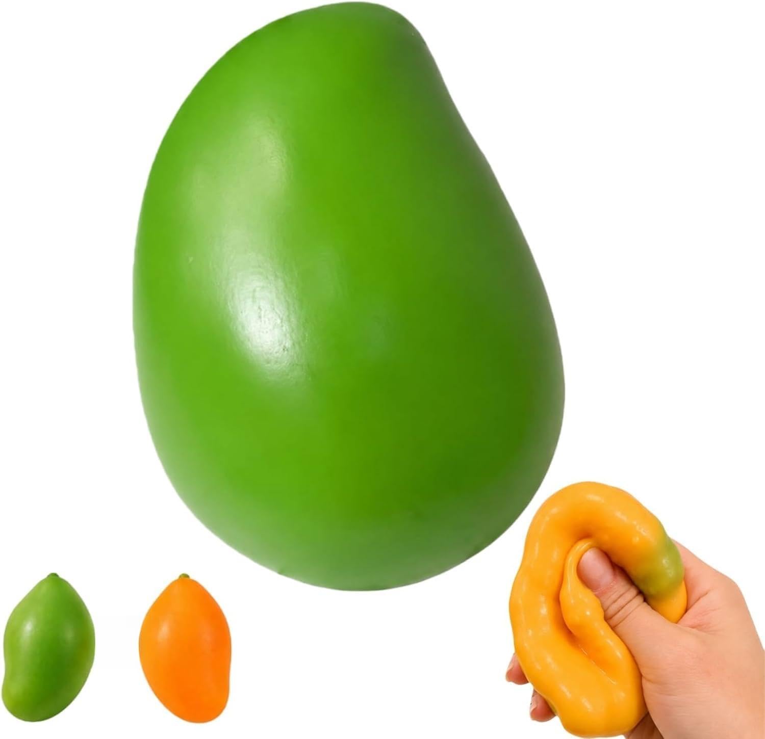 Mango Crunchy Squishy ASMR Bead Filled Stress Relief Squeeze Fidget Toy