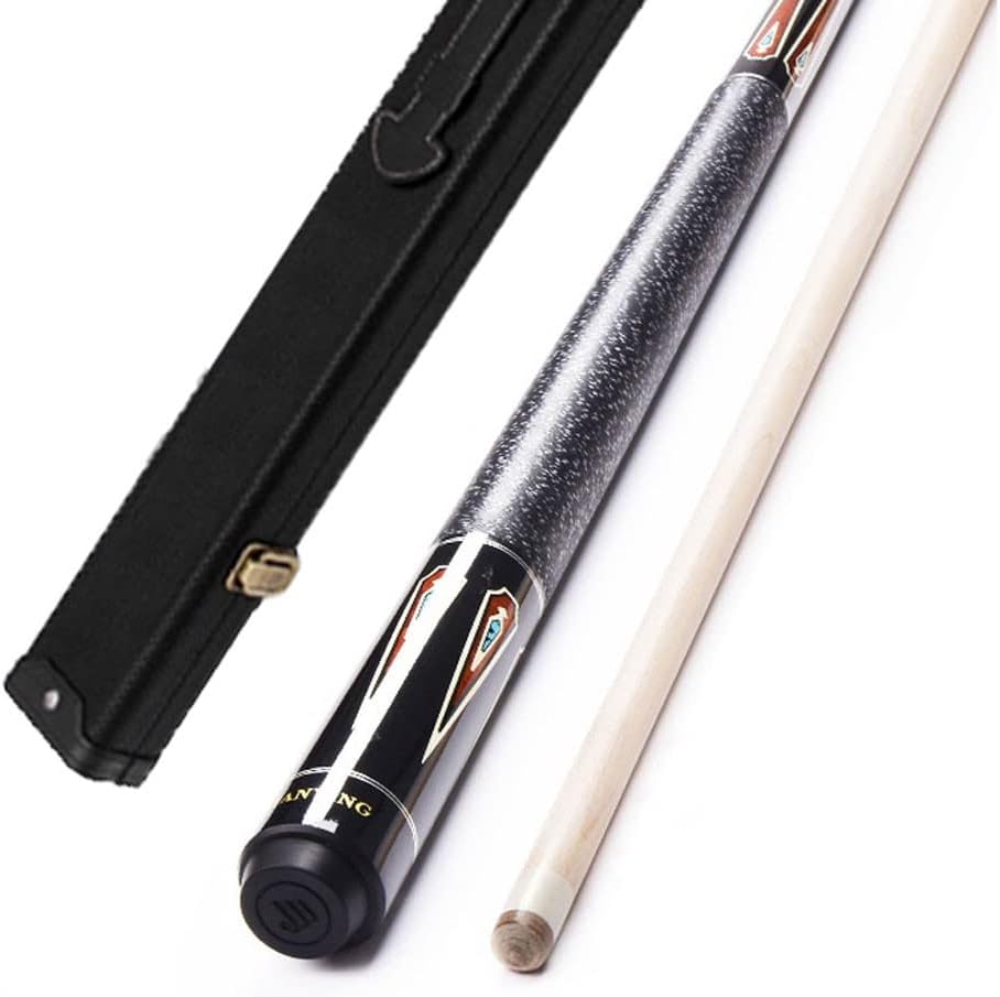 Pool Cue Billiard Stick Cue Tips 57 Inch 19Oz Pool Cue 1/2 Hinge Handcrafted Fully Straight Pool Accessories 12.75Mm Head Premium Pool Cue EIIDJFF 230202(Color:A,Size:Box Set)