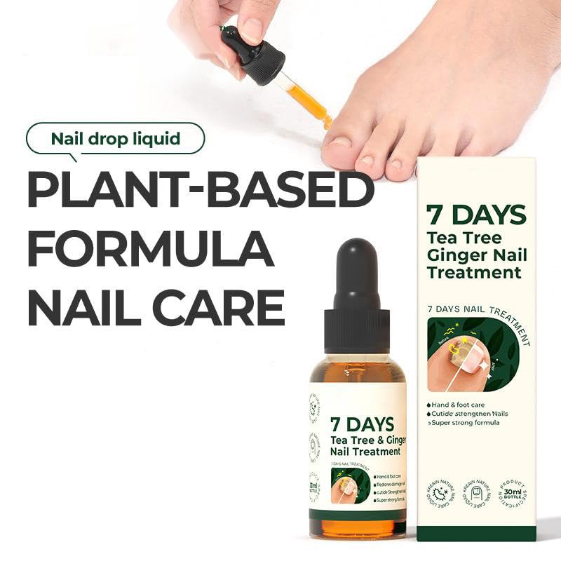 2Pcs 7 days Nail Treatment,Nail Serum & Cuticle Care Oil, Ginger Care Oil, Strengthening & Hydrating Dry Brittle Nails - Image 4