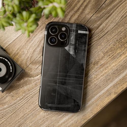 Protection iPhone 16 Pro Max design noir et blanc abstrait coque brillante - 4