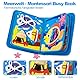 KOGMOW Busy Board Montessori Spielzeug ab 1 2 3 Jahre, 3D Meeres Thema Quiet Book für Frühe Bildung, Förderung Feinmotorik, Activity Board Reise Auto Flugzeug, Geschenk Jungen Mädchen