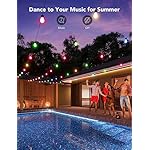 Govee Smart Outdoor String Lights H7021, RGBIC Warm White 96ft (2 Ropes of 48ft) LED Bulbs for Outdoor Decorations, WiFi Patio Lights Work with Alexa, Google, APP Control, IP65 Waterproof - Image 2