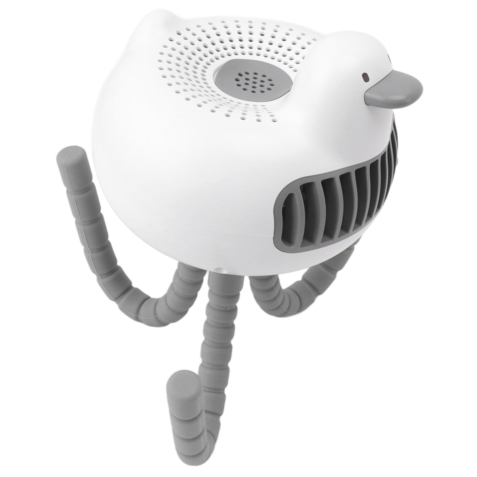 Fafeicy Ventilatore per Passeggino Ricaricabile 3600mAh, Rotazione 130° a Clip, Silenzioso e Carino, con Alimentazione USB per Passeggino, Scrivania, Campeggio, Seggiolino Auto (WHITE)