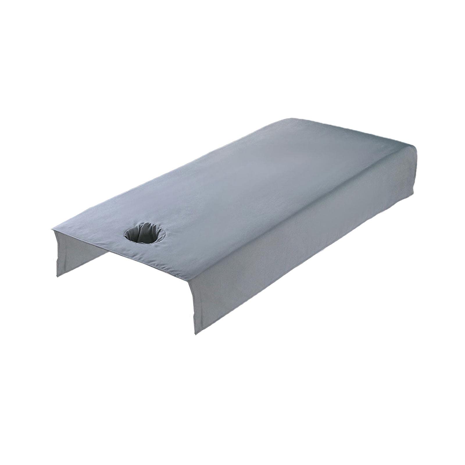 LOOM TREE® SPA Massage Bed Cover Sheet Protector with Face Hole 80x200cm Machine Wash Grey Bedding | Sheets & Pillowcases