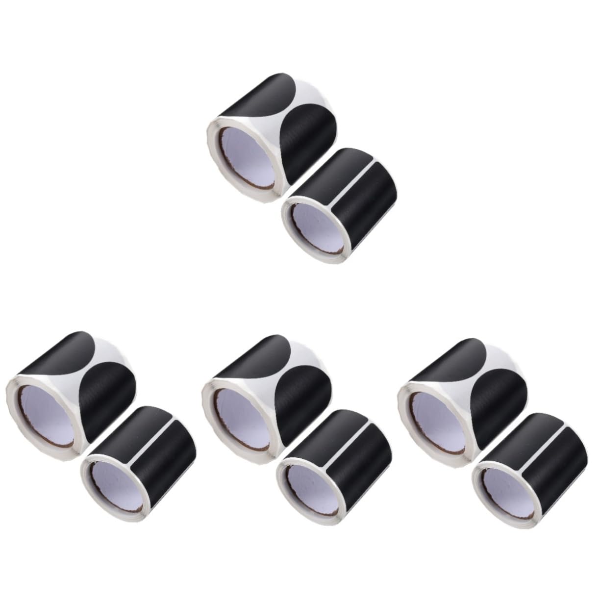 Operitacx 4 Sätze Name Lagerung Vinyl Geformt Aufkleber Für Adressetiketten Stichworte Aufbewahrungsetiketten Klebeetiketten Farbige Aufkleber Leere Etiketten Aufkleber Black 2 Rollen * 4