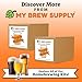 My Brew Supply Hazy IPA Brewing Kit | American Pale Ale Malt | Carapils Grain | Flaked Oats & Wheat | Azacca & Mosaic Pellet Hops | English Ale Yeast | 5 Gallon Advanced All Grain Home Brewing