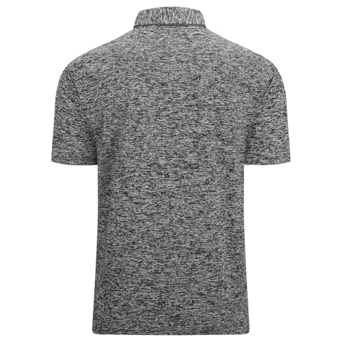 Camiseta Polo para hombre manga corta dry fit rendimiento casual que absorbe humedad miniatura 3