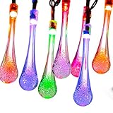 20LED Multi-colored Solar Outdoor Decorative String Lights - Waterproof Patio String Lights - Best Fairy String Lights
