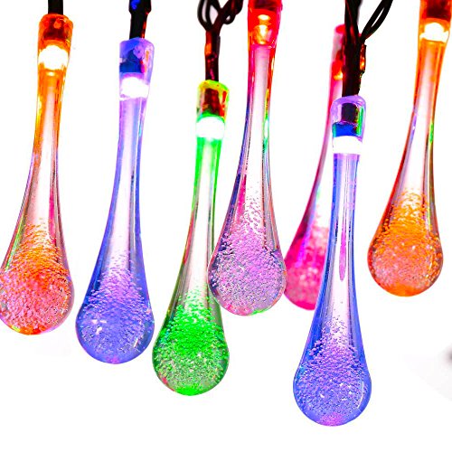 20LED Multi-colored Solar Outdoor Decorative String Lights - Waterproof Patio String Lights - Best Fairy String Lights