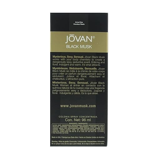 Miniatura 2 de Jovan Black Must perfume 3.25 colonia concentrado spray